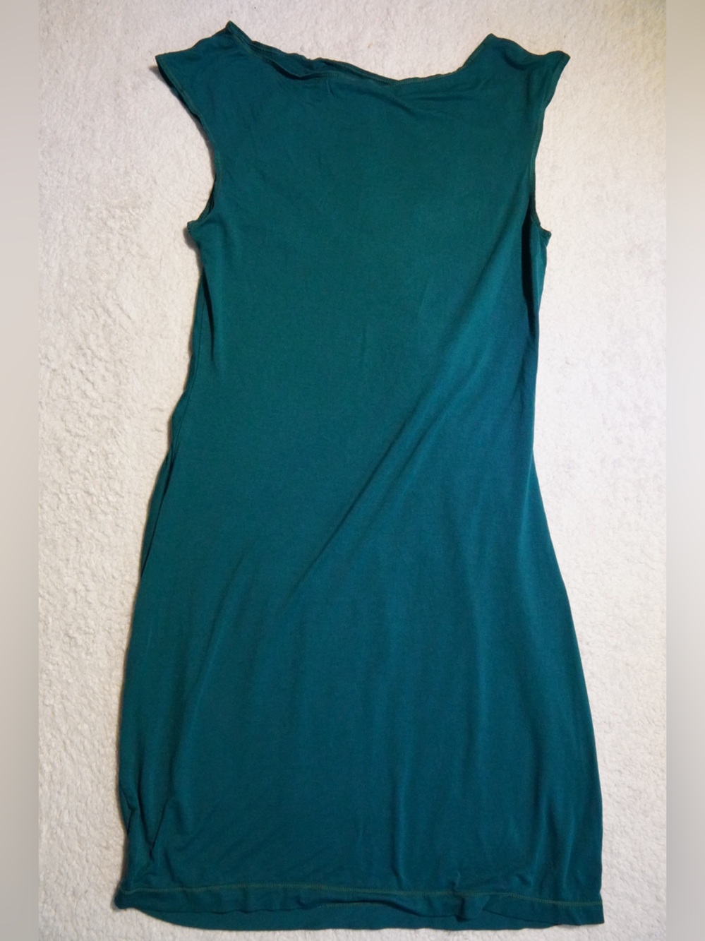 Max Studio Teal Knot-Detail Knee Dress Size L - Picture 5 of 6